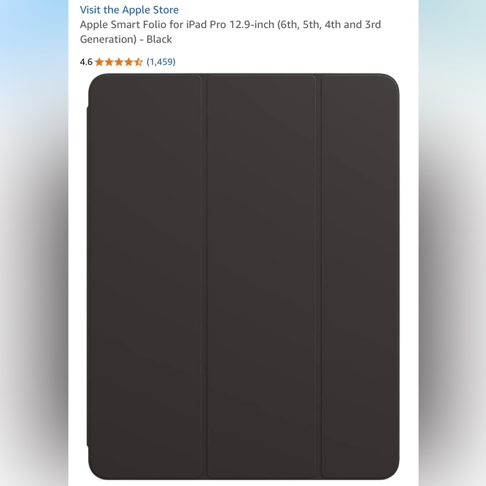 Apple Smart Folio for iPad Pro 12.9-inch - Black